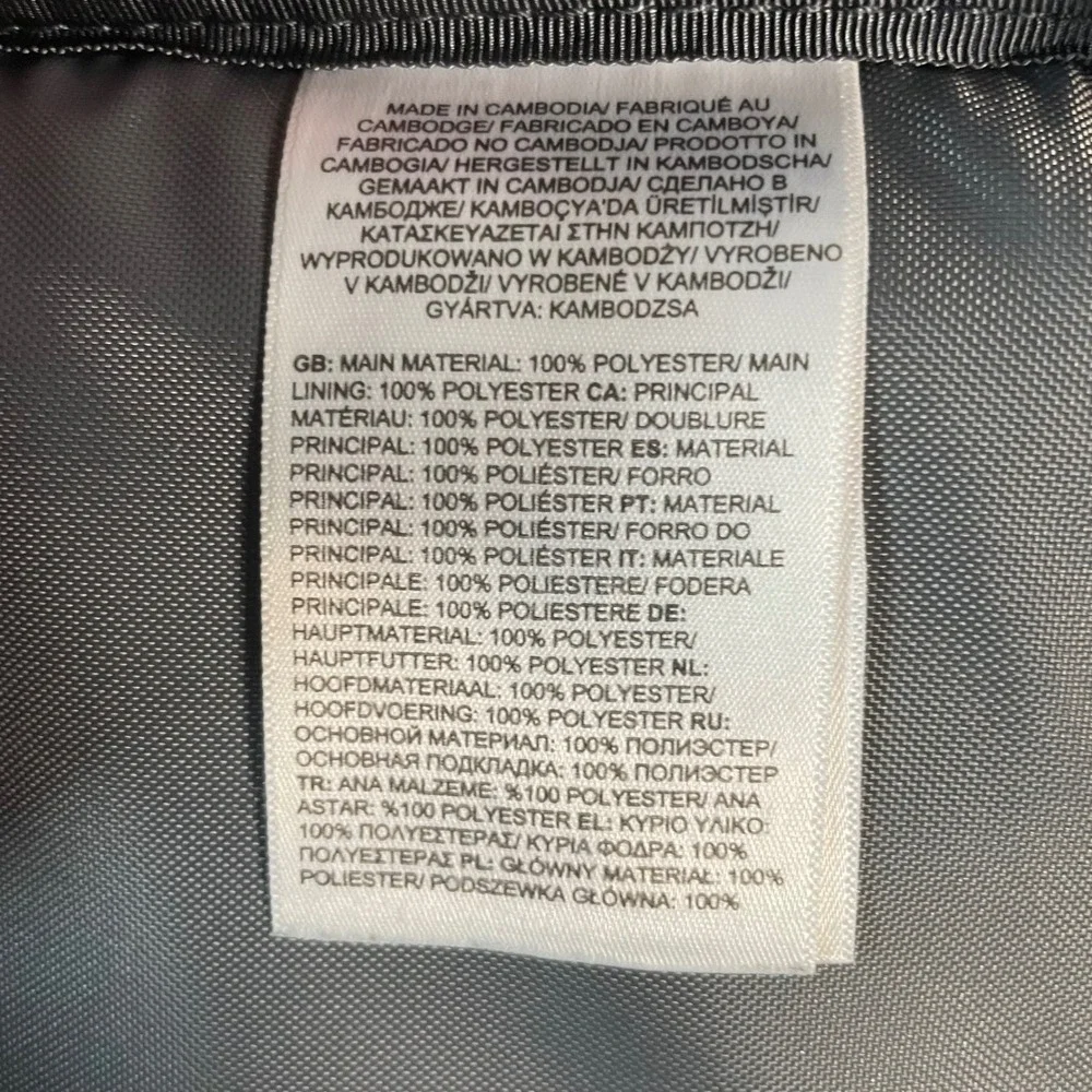 The North Face Jester Backpack Black/White 28L School Travel Water Repellent